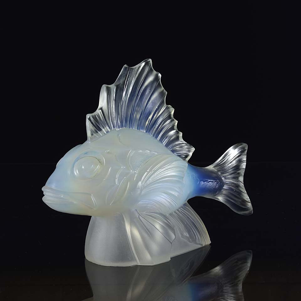 Opalescent Verlys Glass Fish 