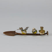 Birds on a spade - Antique Bronze - Hickmet Fine Arts