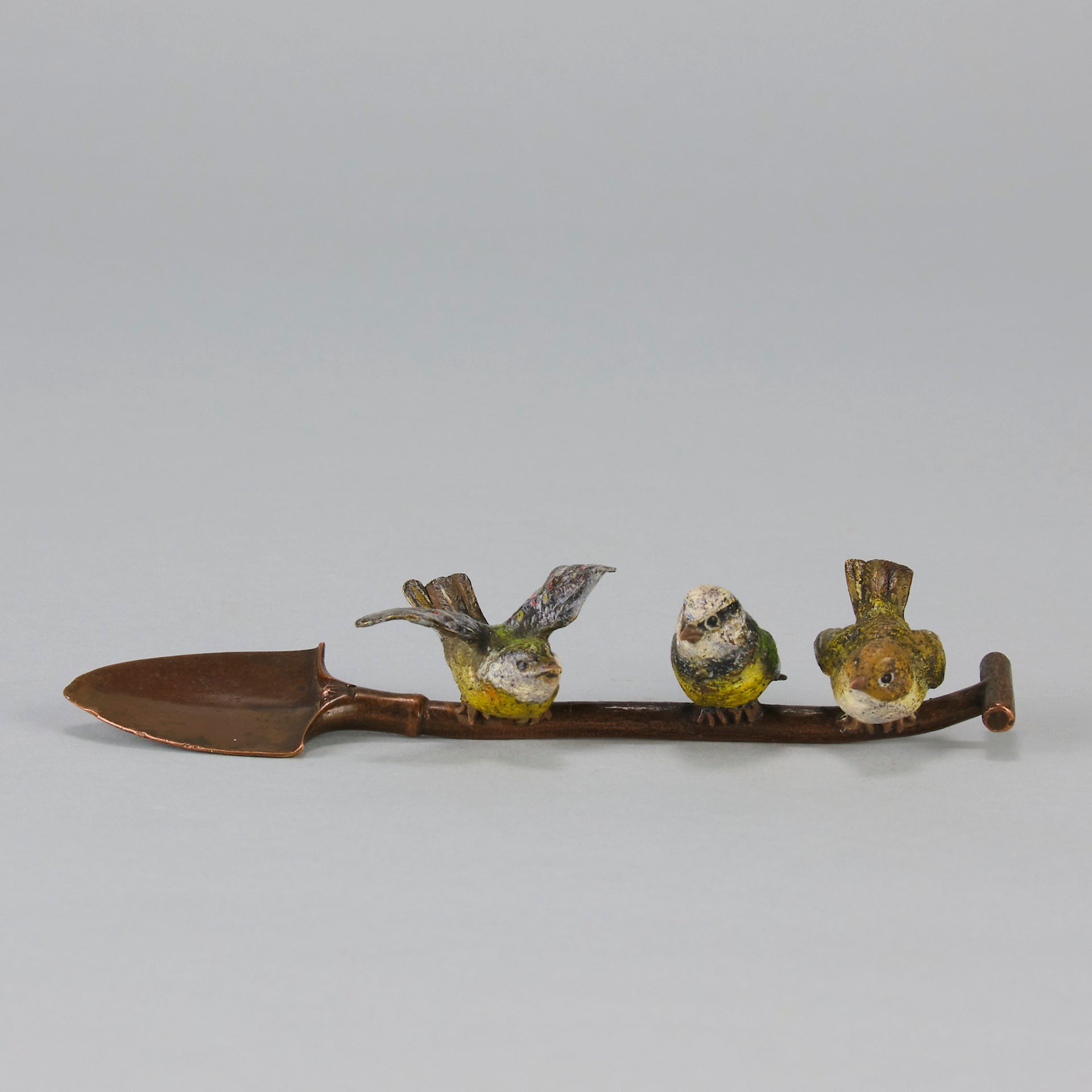 Birds on a spade - Antique Bronze - Hickmet Fine Arts
