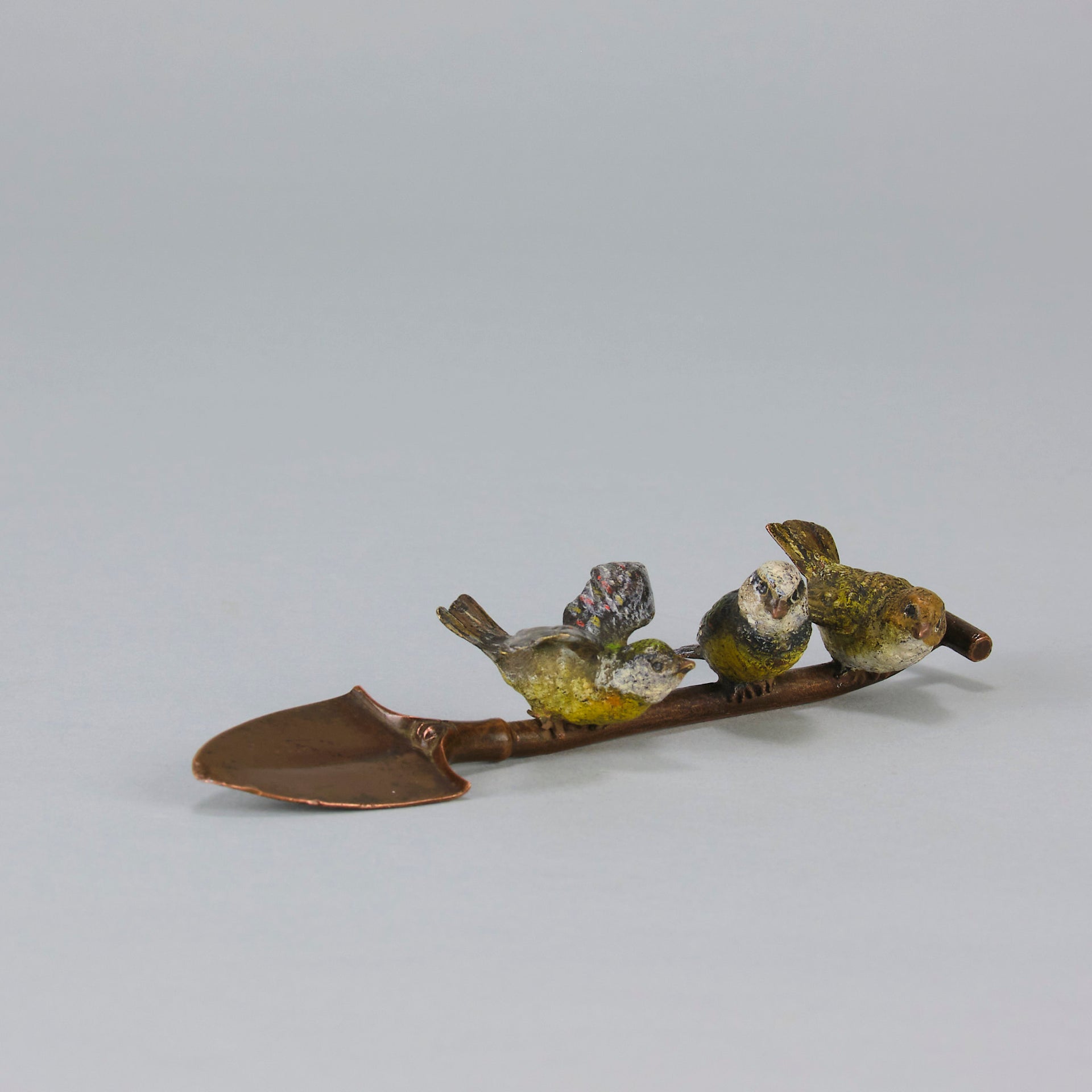 Birds on a spade - Antique Bronze - Hickmet Fine Arts