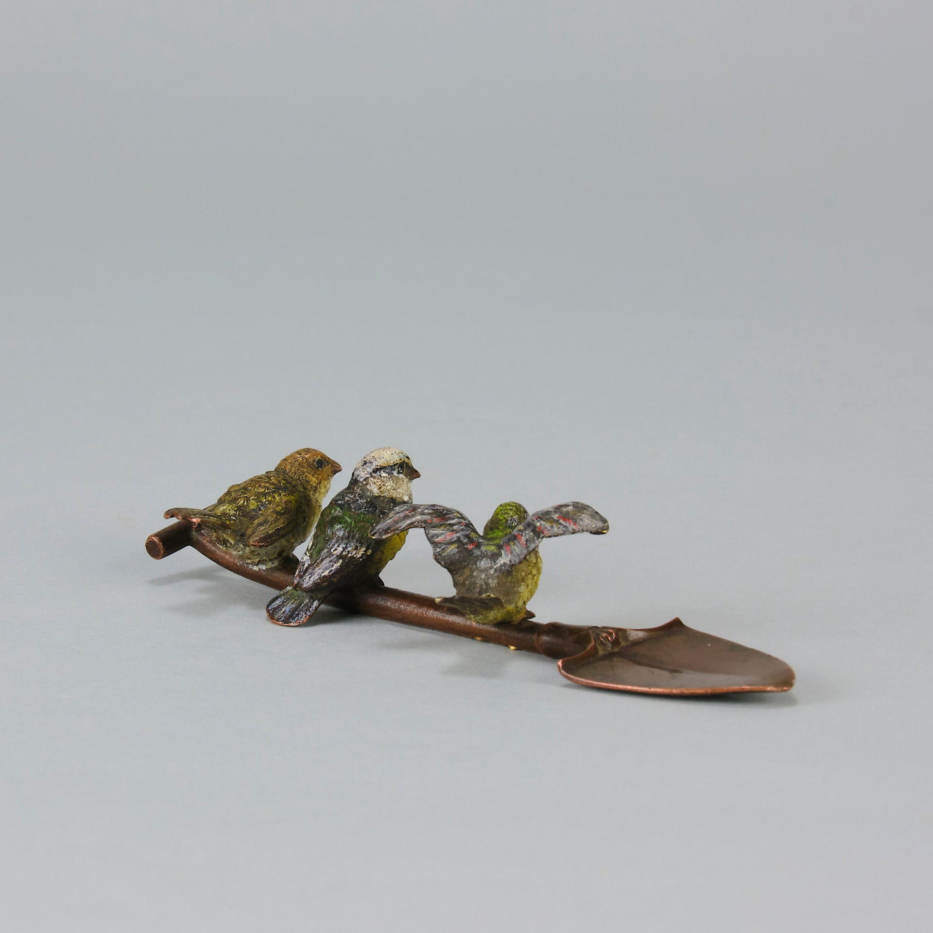 Birds on a spade - Antique Bronze - Hickmet Fine Arts