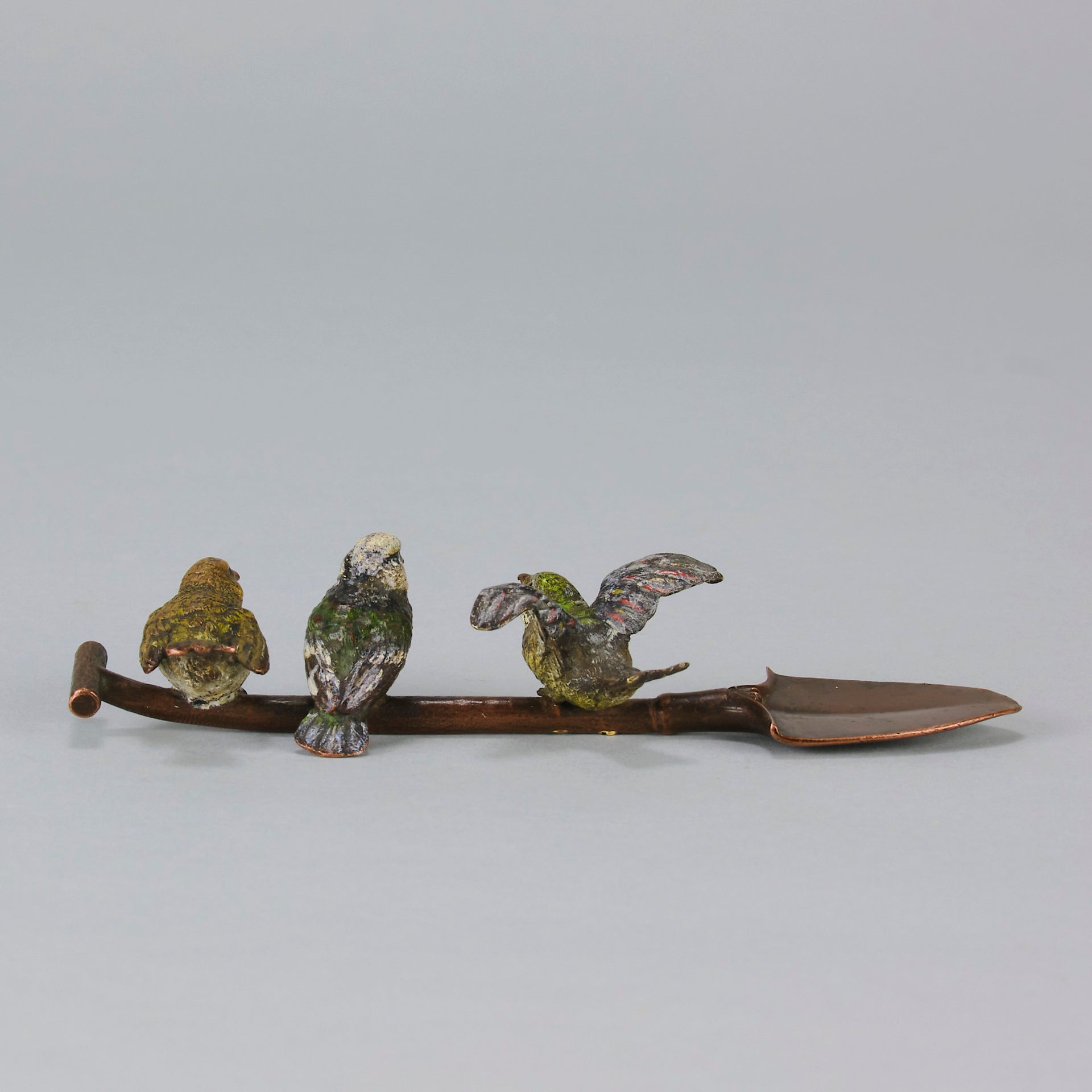 Birds on a spade - Antique Bronze - Hickmet Fine Arts