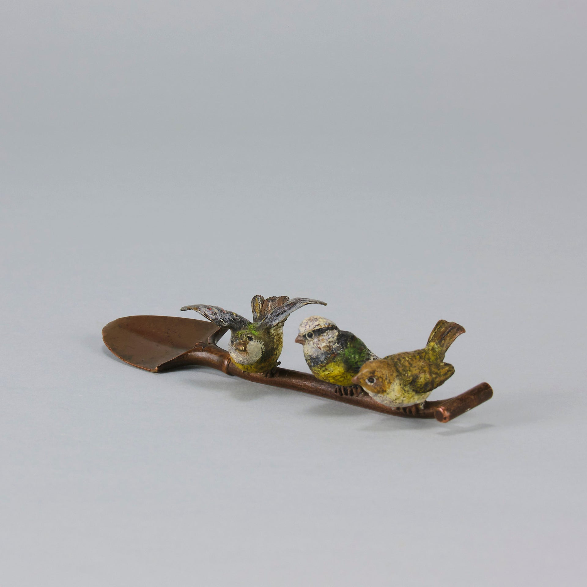 Birds on a spade - Antique Bronze - Hickmet Fine Arts