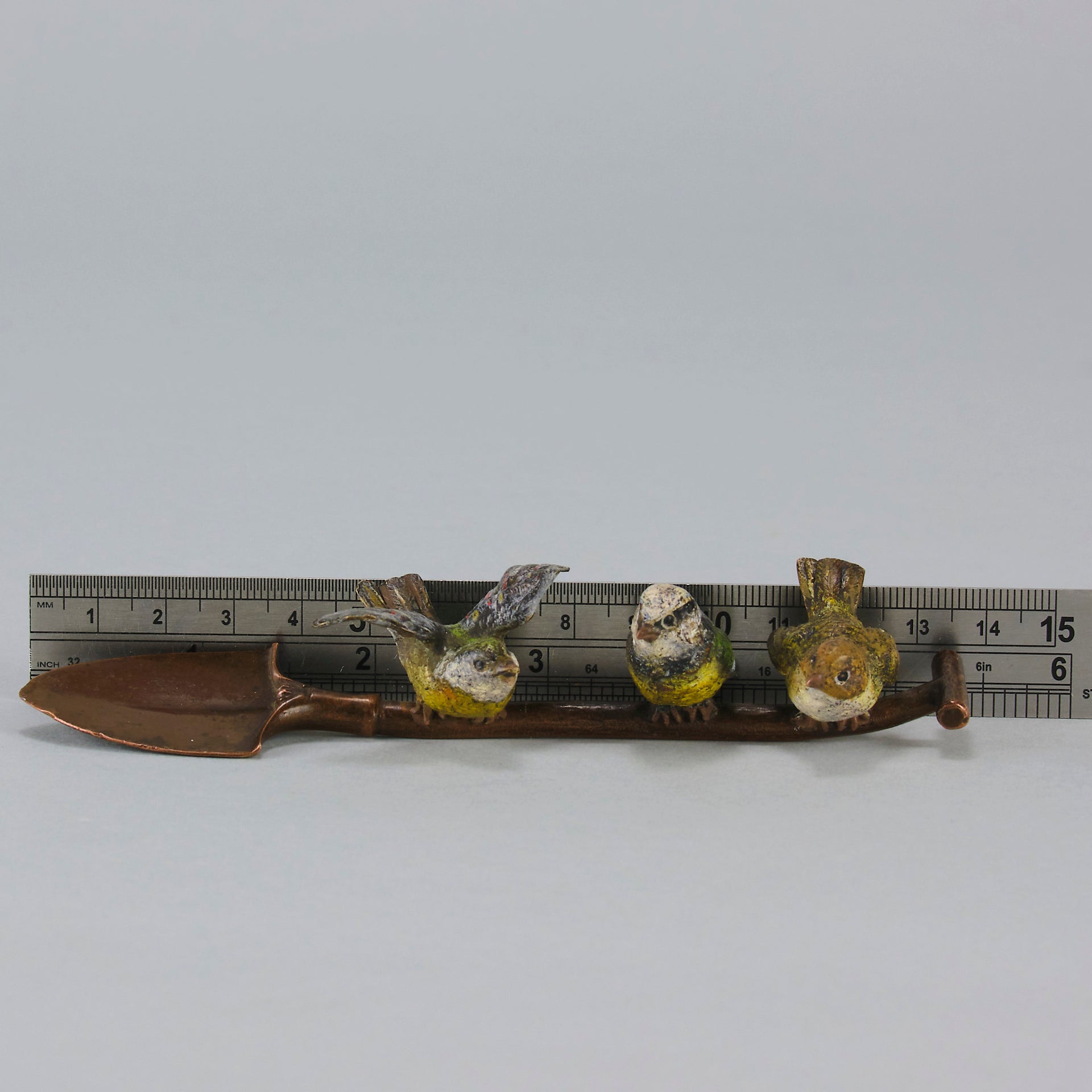 Birds on a spade - Antique Bronze - Hickmet Fine Arts