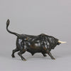Antique Bronze - Charging Bull - Vienna Bronze - Austrian Bronze - Hickmet Fine Arts
