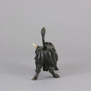 Antique Bronze - Charging Bull - Vienna Bronze - Austrian Bronze - Hickmet Fine Arts