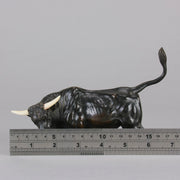 Antique Bronze - Charging Bull - Vienna Bronze - Austrian Bronze - Hickmet Fine Arts