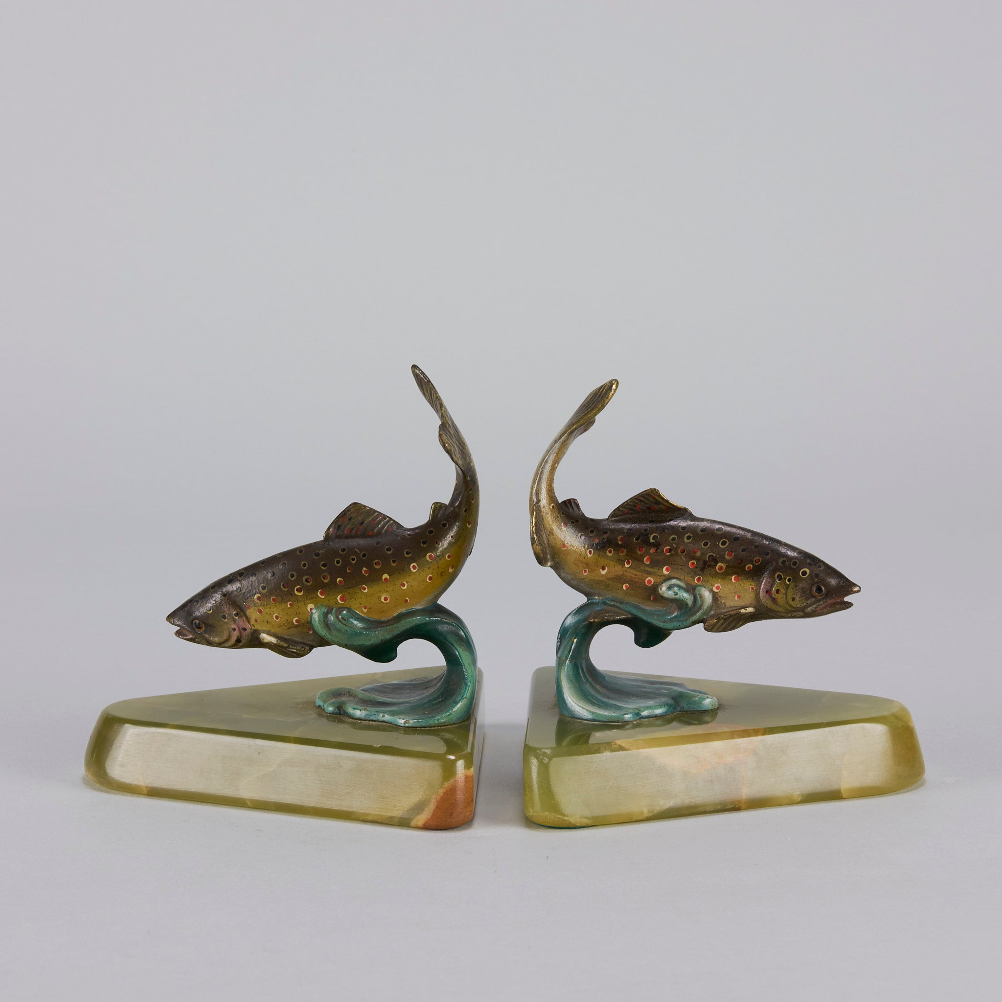 Vienna Bronze Fish Bookends
