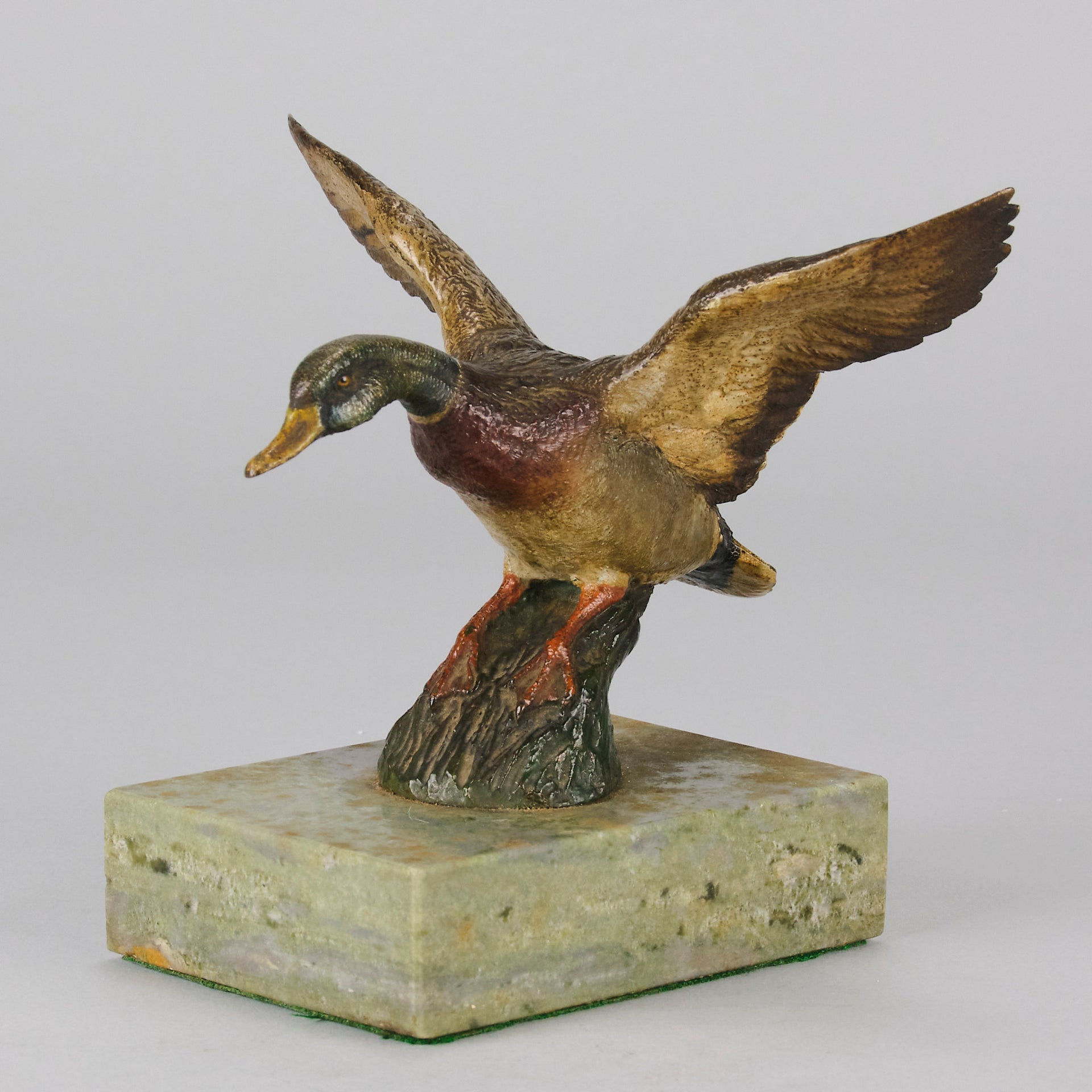 Vienna Bronze Flying Duck- Antique Bronze - Hickmet Fine Arts 