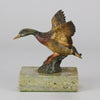 Vienna Bronze Flying Duck- Antique Bronze - Hickmet Fine Arts 