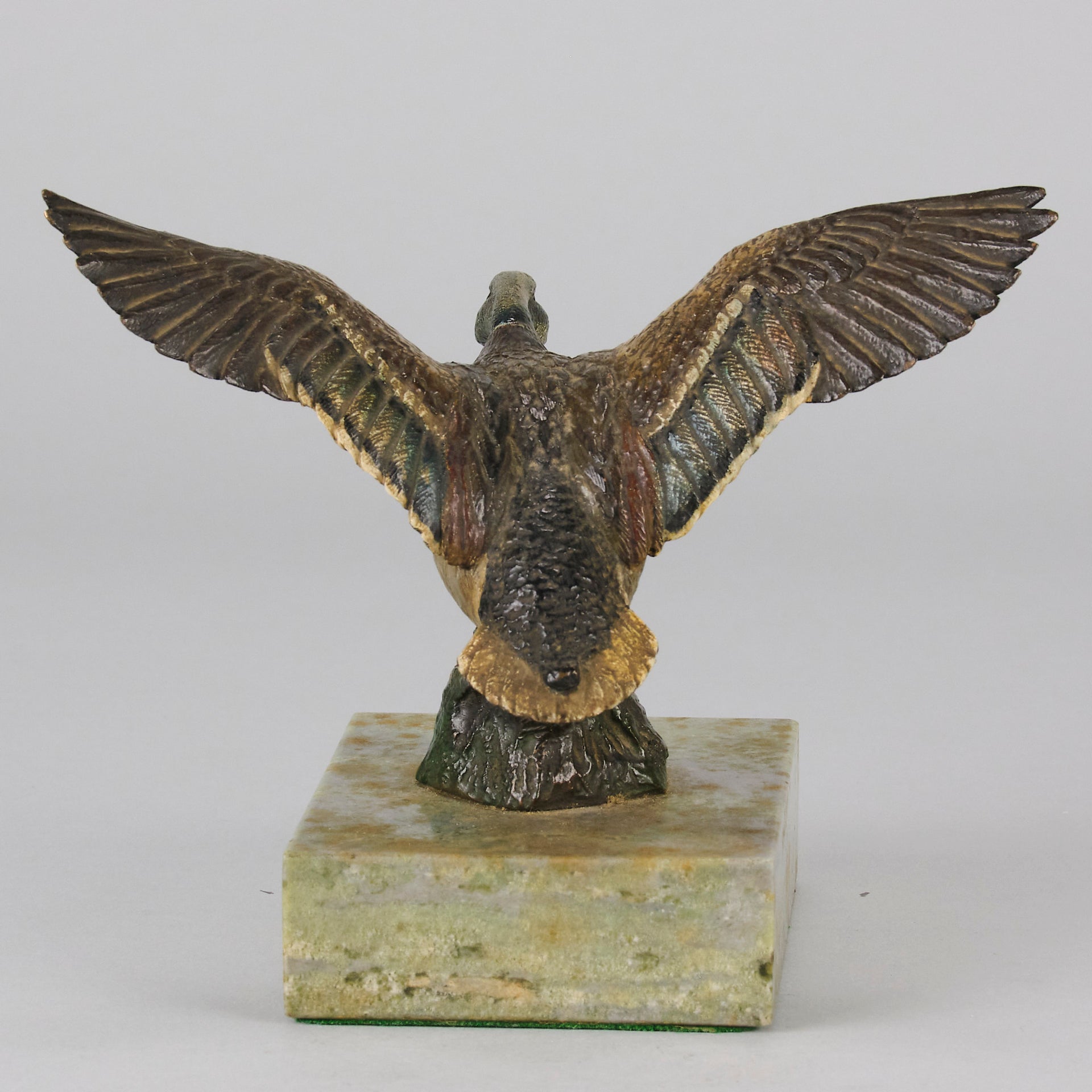 Vienna Bronze Flying Duck- Antique Bronze - Hickmet Fine Arts 