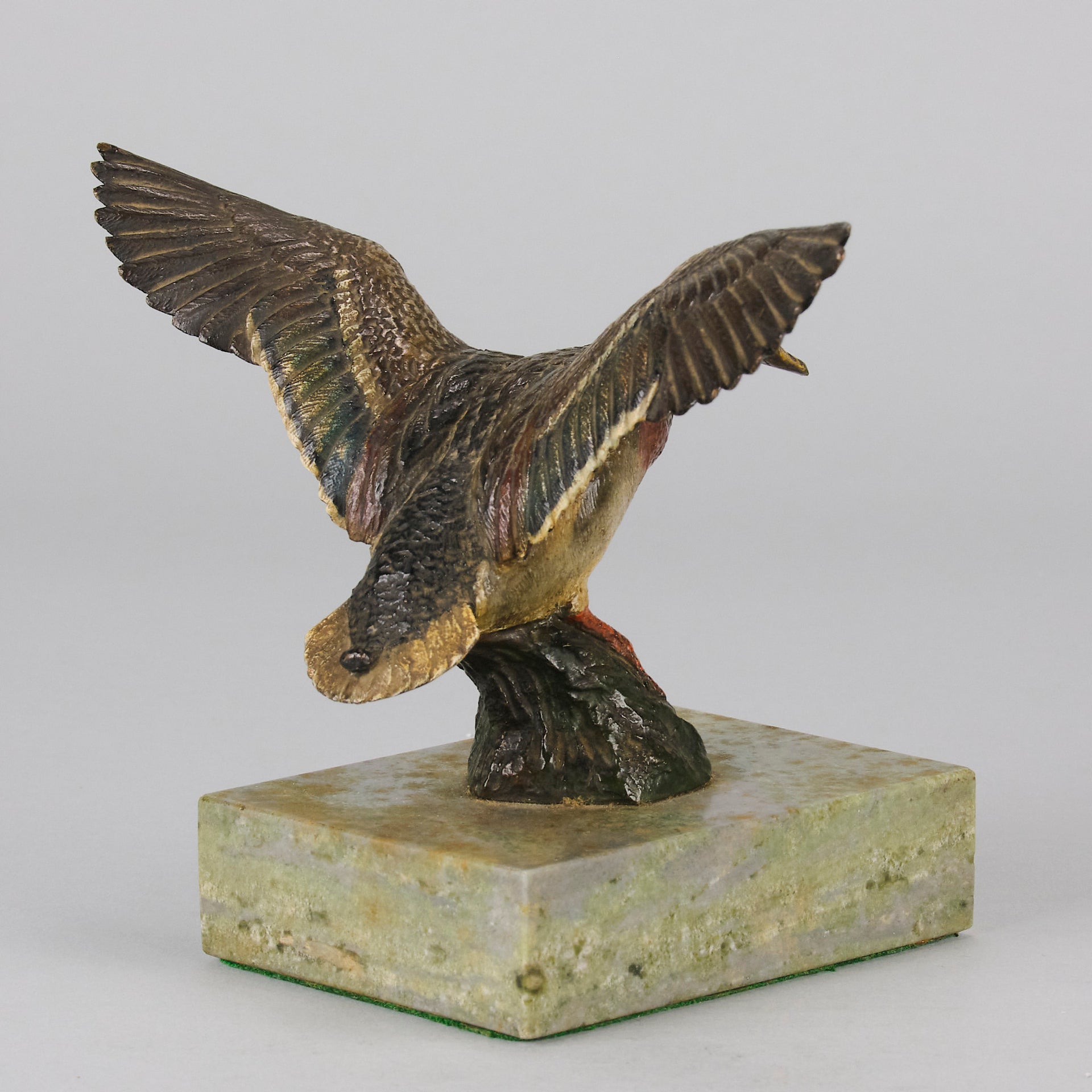 Vienna Bronze Flying Duck- Antique Bronze - Hickmet Fine Arts 