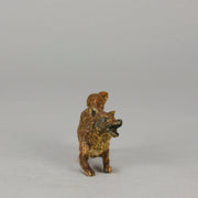 Vienna Bronze Fox A very fine early 20th Century cold-painted Austrian bronze figure of an energetic fox in a running pose