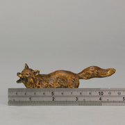 Vienna Bronze Fox A very fine early 20th Century cold-painted Austrian bronze figure of an energetic fox in a running pose