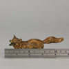 Vienna Bronze Fox A very fine early 20th Century cold-painted Austrian bronze figure of an energetic fox in a running pose