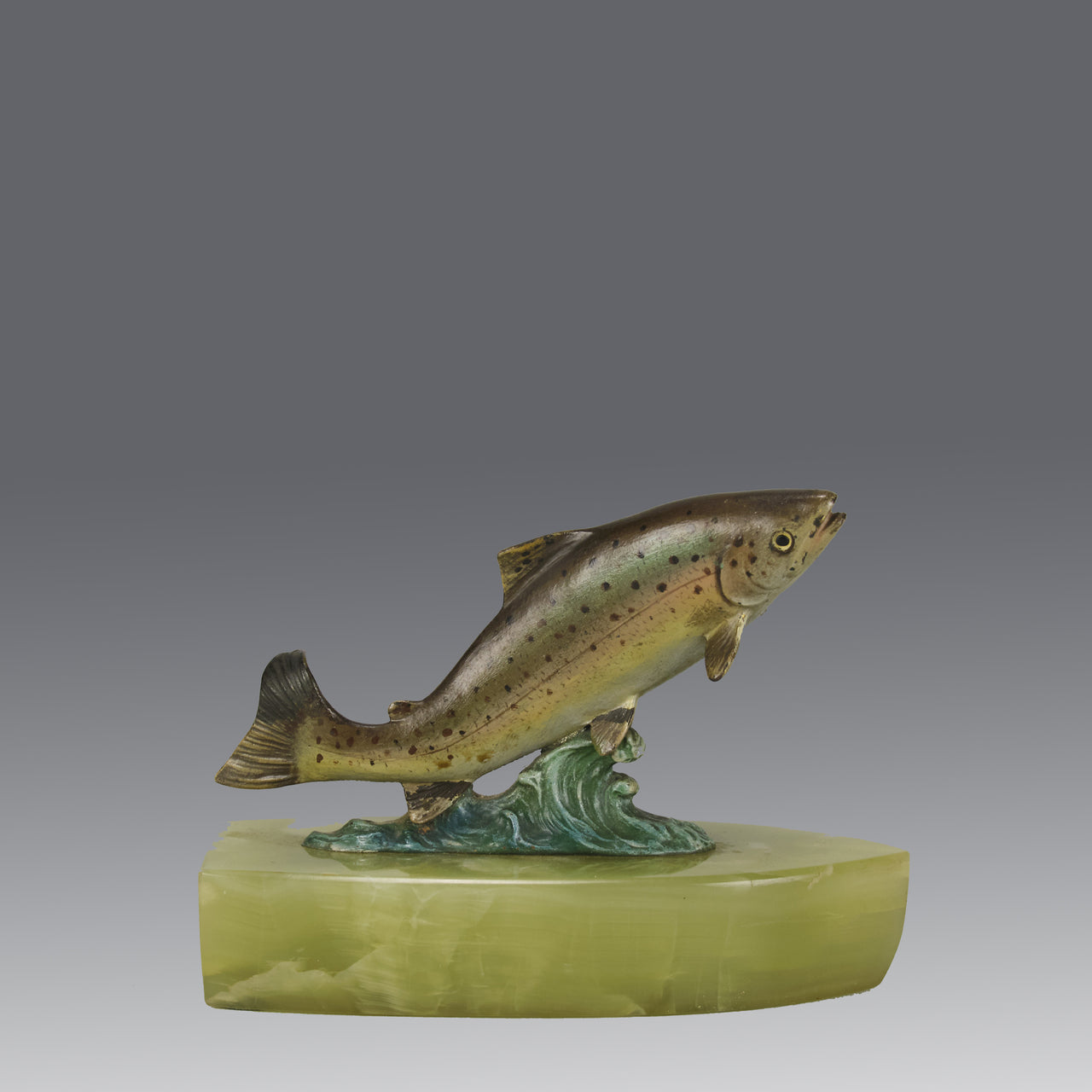 Vienna Bronze "Leaping Salmon"