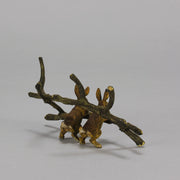 Vienna Bronze Rabbits - Cold Painted Bronze - Hickmet Fine Arts
