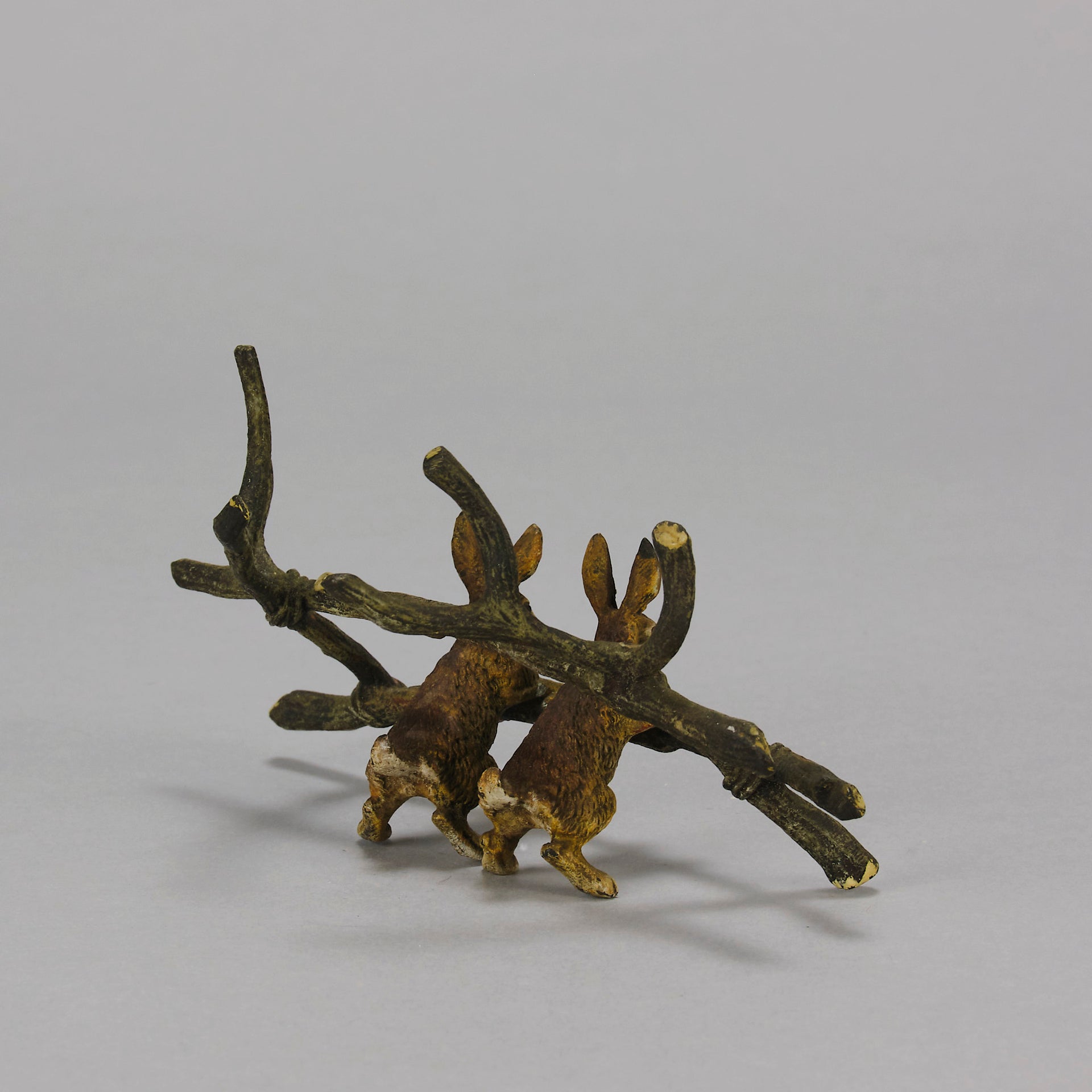 Vienna Bronze Rabbits - Cold Painted Bronze - Hickmet Fine Arts