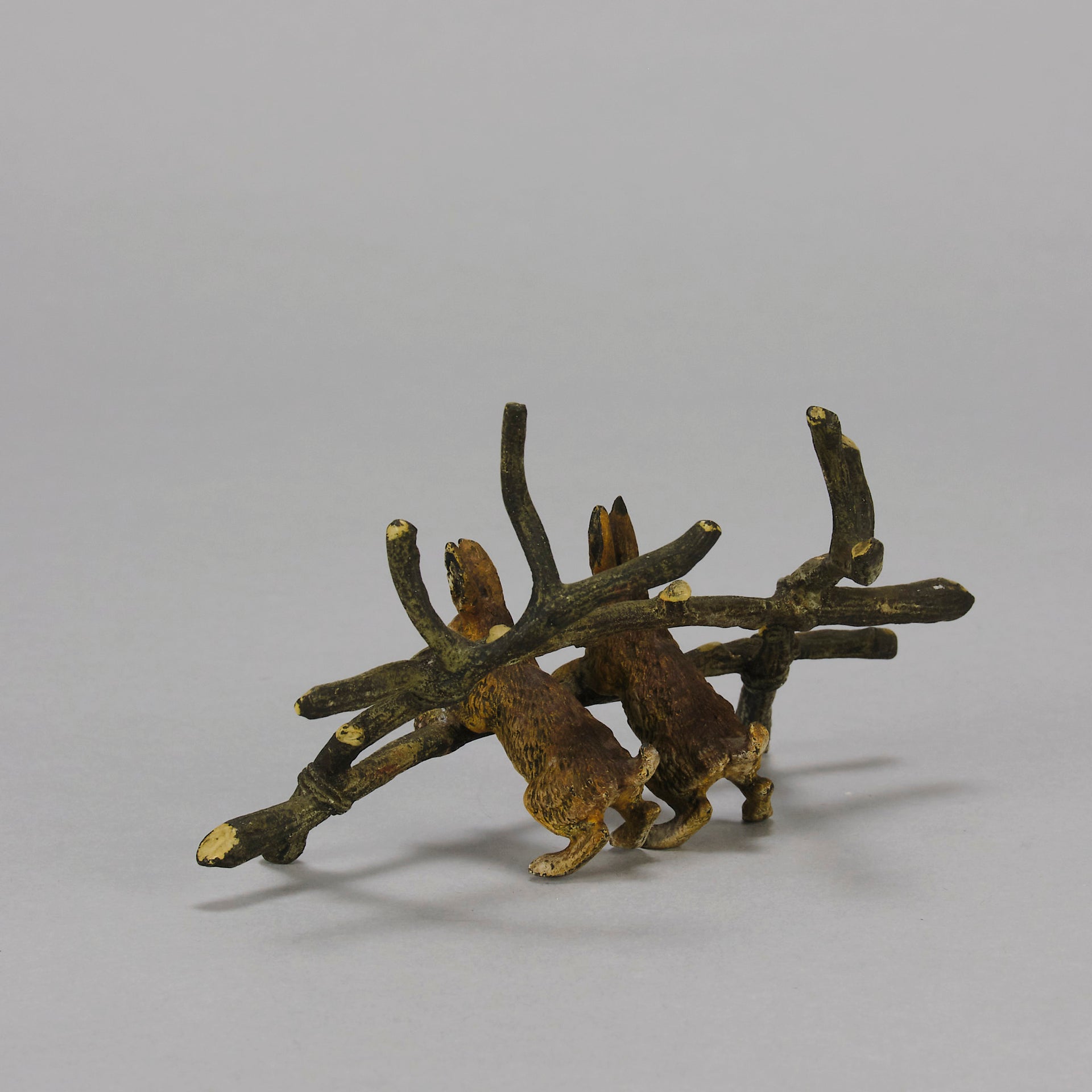 Vienna Bronze Rabbits - Cold Painted Bronze - Hickmet Fine Arts