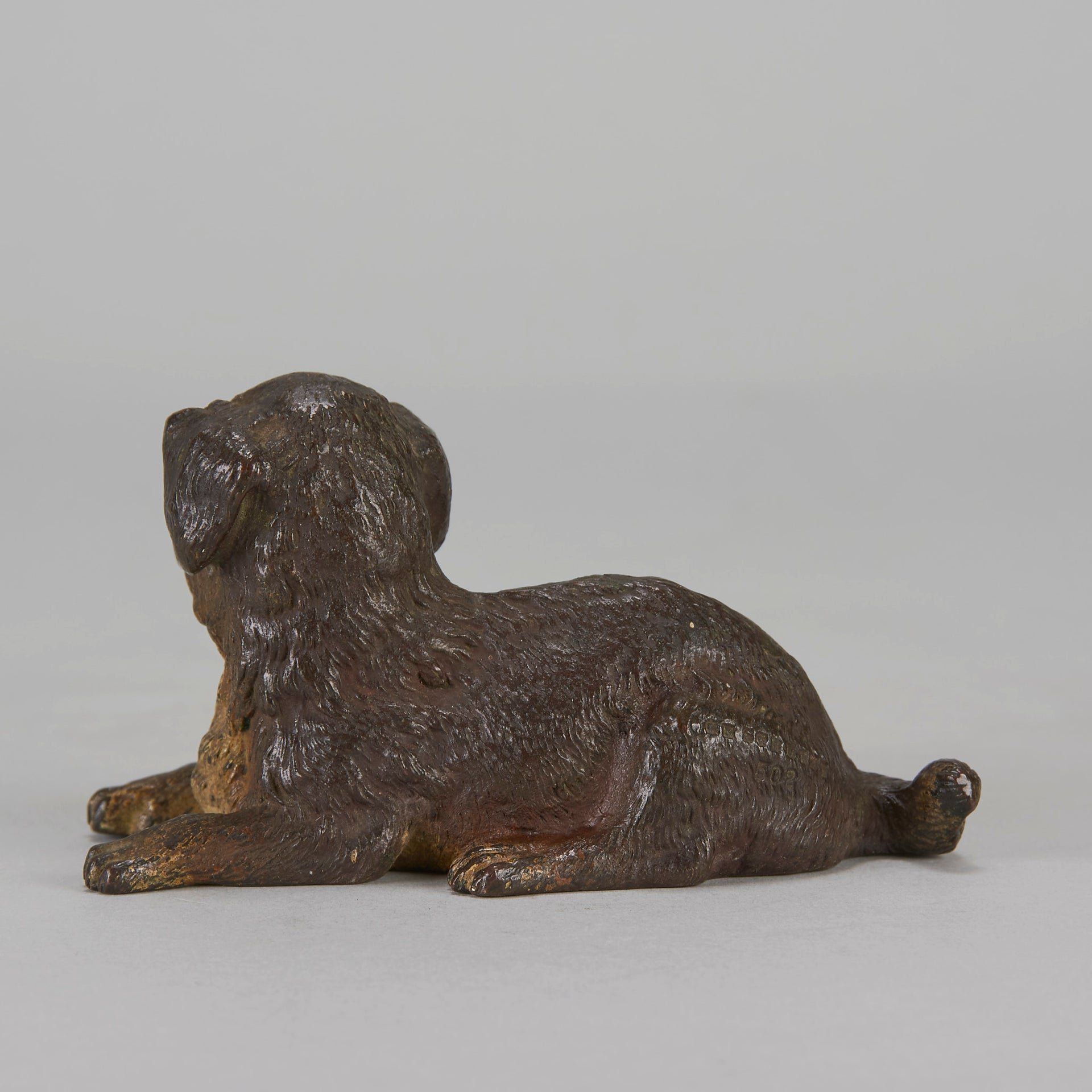 Vienna Bronze Reclining Puppy