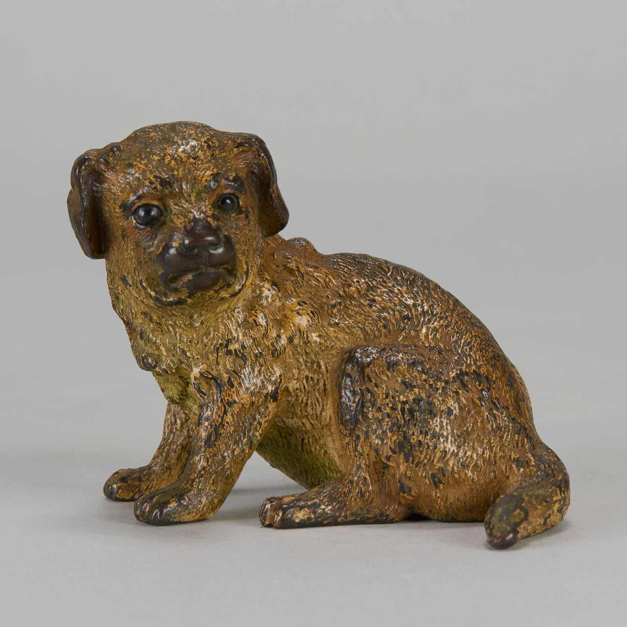 Vienna bronze seated puppy