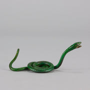 Vienna Bronze Snake - Antique Austrian Bronze - Hickmet Fine Arts 