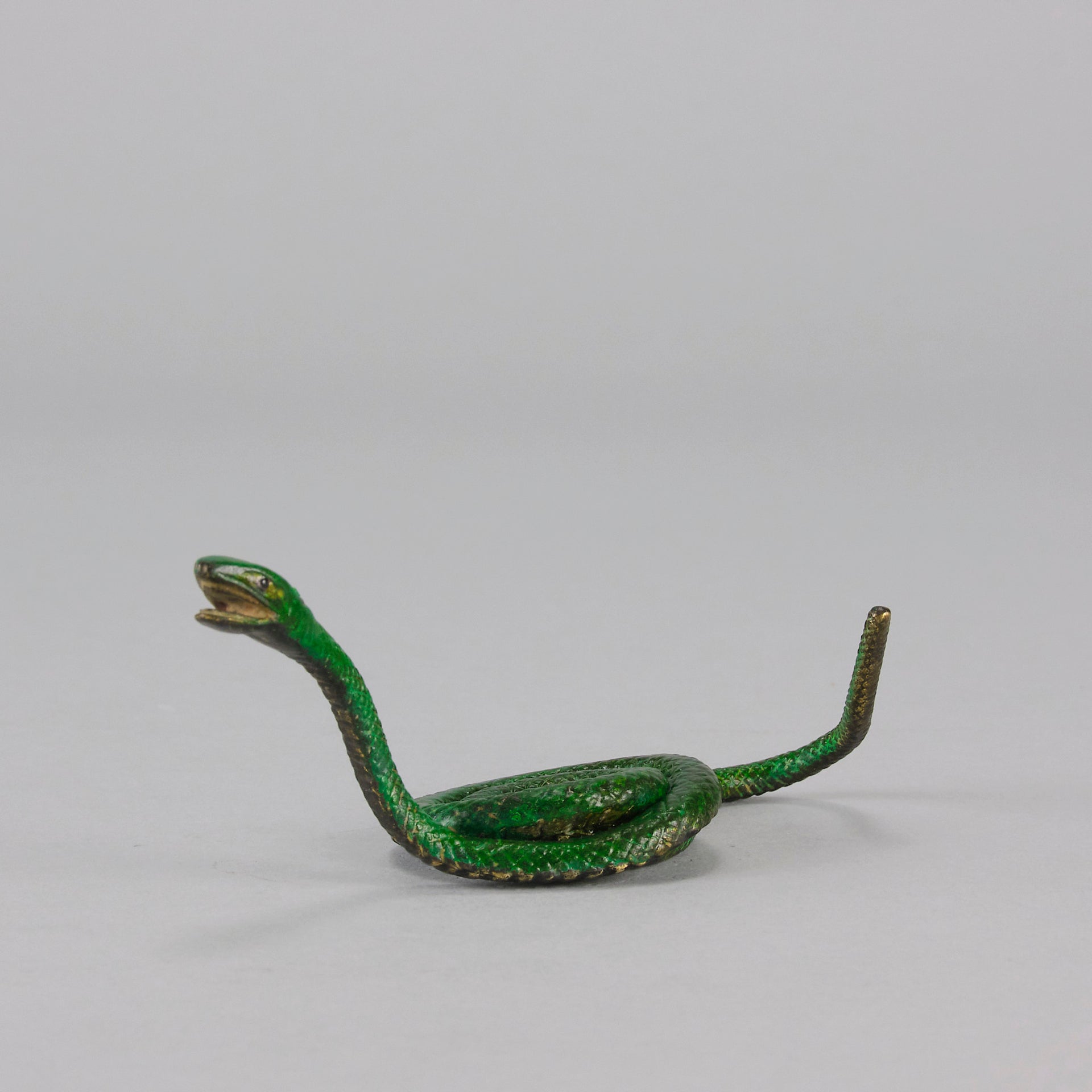 Vienna Bronze Snake - Antique Austrian Bronze - Hickmet Fine Arts 