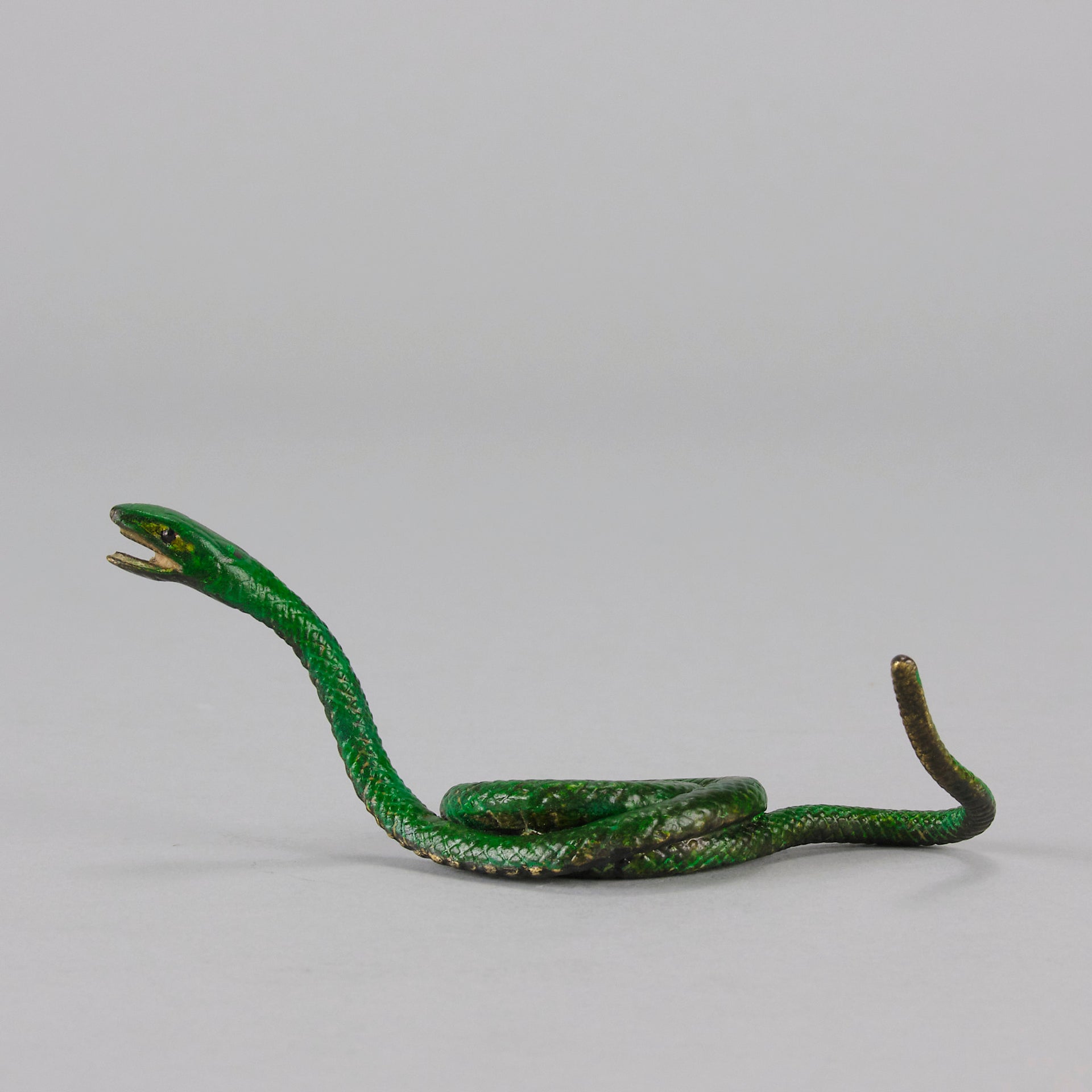 Vienna Bronze Snake - Antique Austrian Bronze - Hickmet Fine Arts 
