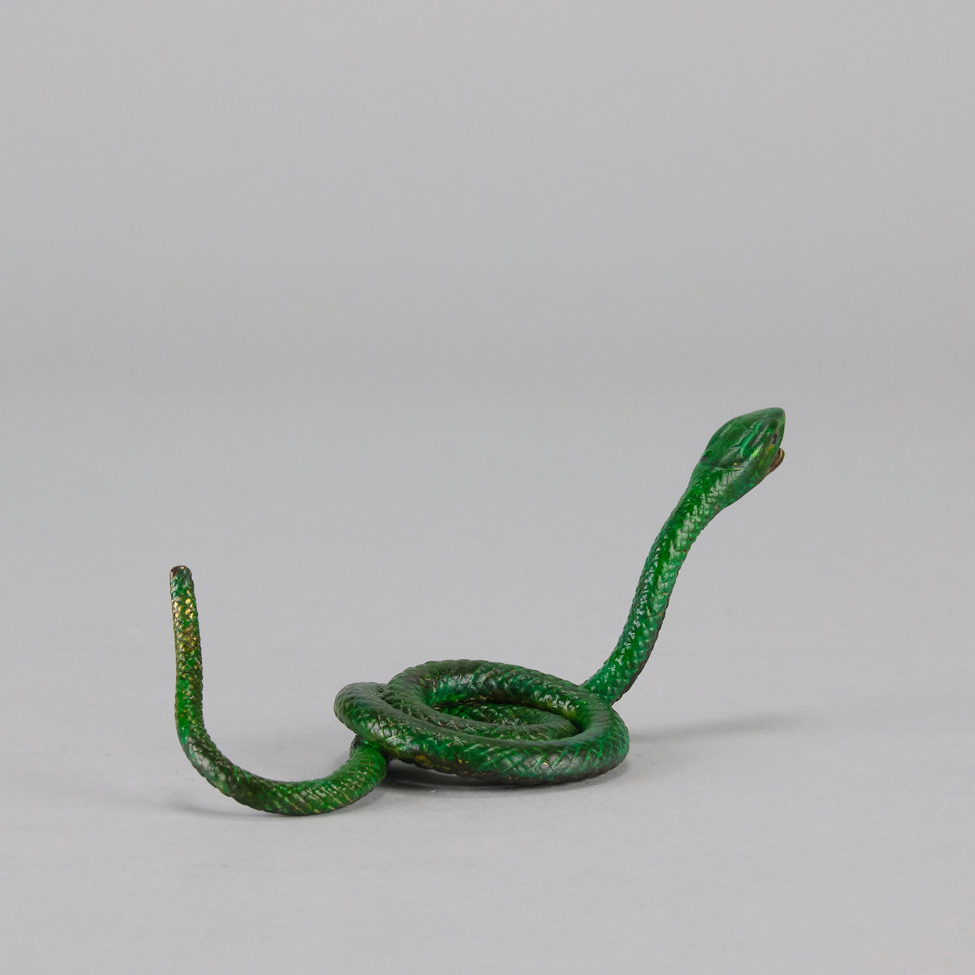 Vienna Bronze Snake - Antique Austrian Bronze - Hickmet Fine Arts 