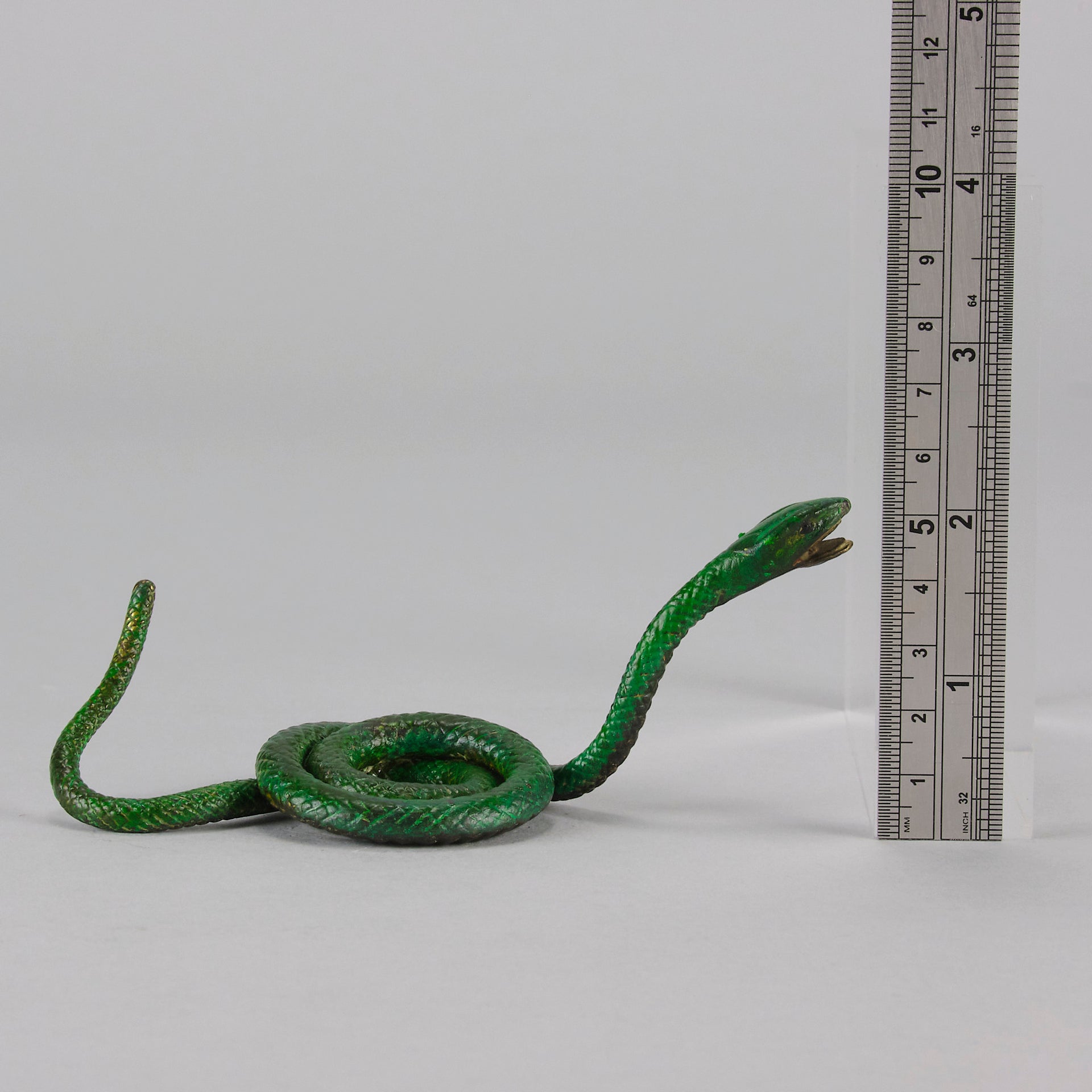 Vienna Bronze Snake - Antique Austrian Bronze - Hickmet Fine Arts 