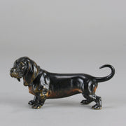 Vienna Bronze Dachshund - Antique Austrian Bronze - Hickmet Fine Arts 