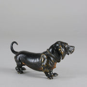 Vienna Bronze Dachshund - Antique Austrian Bronze - Hickmet Fine Arts 