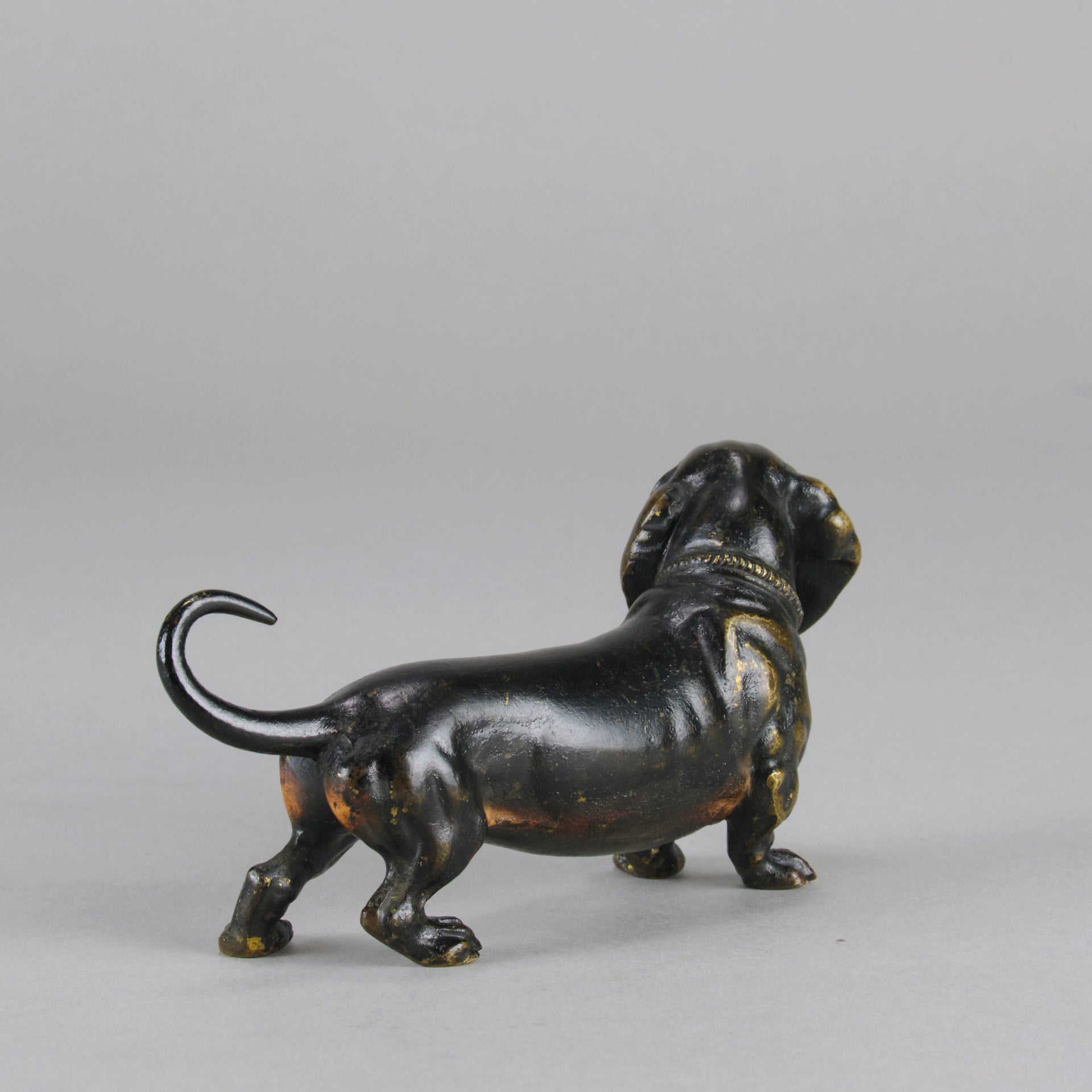 Vienna Bronze Dachshund - Antique Austrian Bronze - Hickmet Fine Arts 