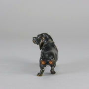 Vienna Bronze Dachshund - Antique Austrian Bronze - Hickmet Fine Arts 