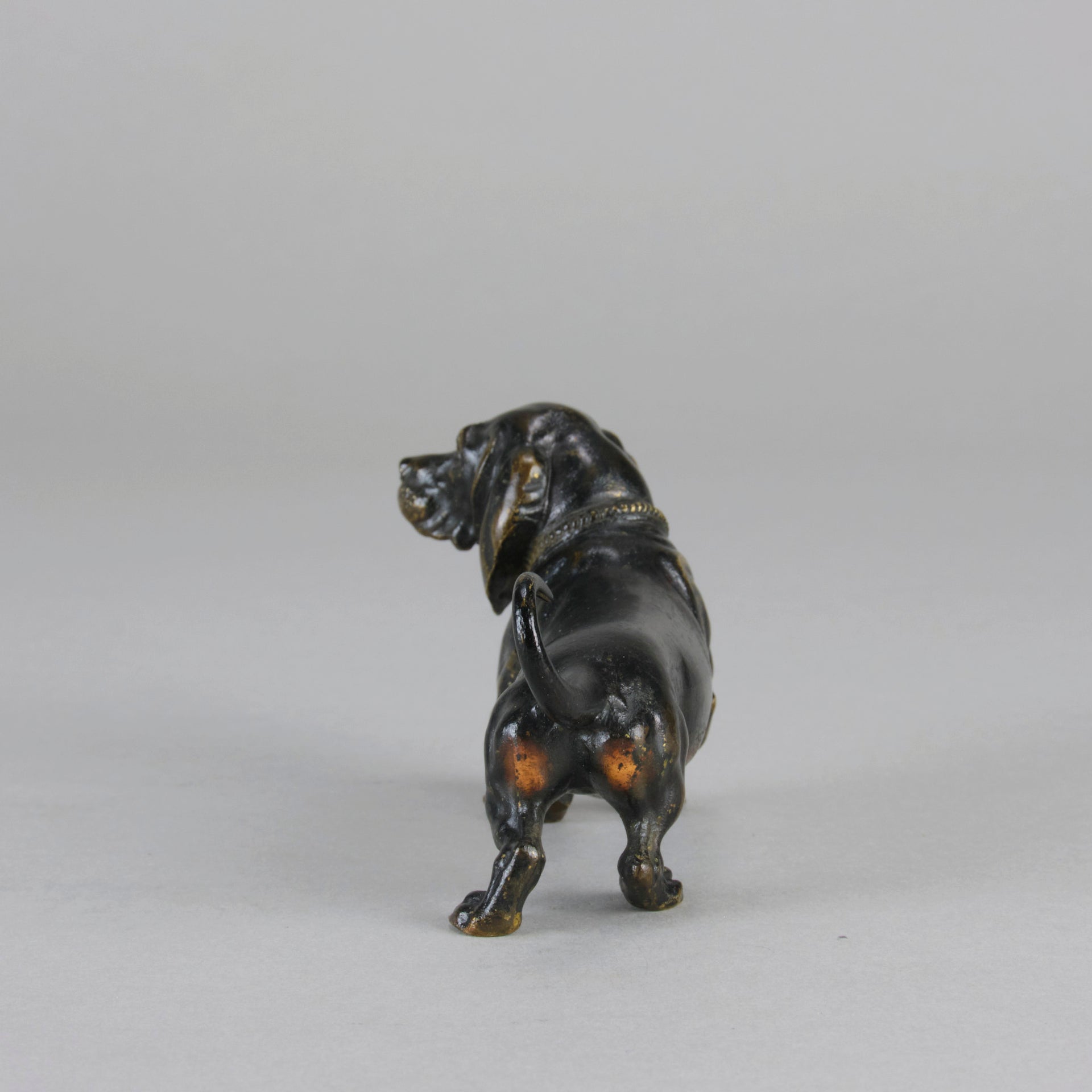 Vienna Bronze Dachshund - Antique Austrian Bronze - Hickmet Fine Arts 