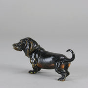 Vienna Bronze Dachshund - Antique Austrian Bronze - Hickmet Fine Arts 