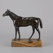 Vienna Bronze "Standing Thoroughbred" - Hickmet Fine Arts 