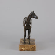 Vienna Bronze "Standing Thoroughbred" - Hickmet Fine Arts 