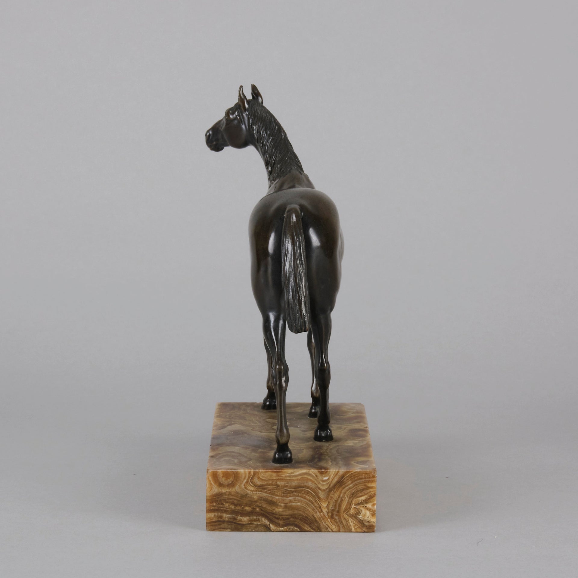 Vienna Bronze "Standing Thoroughbred" - Hickmet Fine Arts 