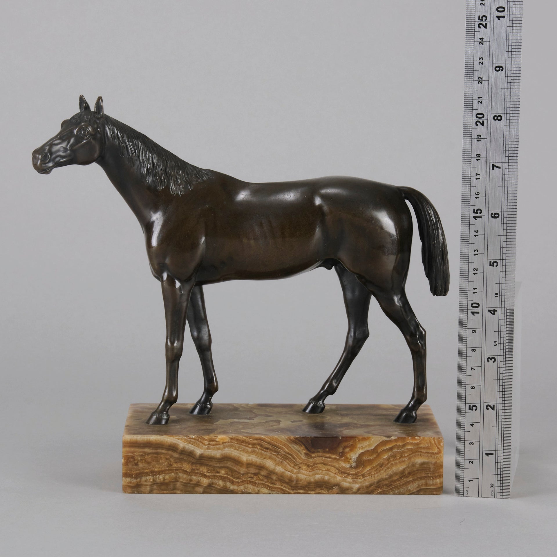 Vienna Bronze "Standing Thoroughbred" - Hickmet Fine Arts 