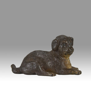 Vienna Bronze Reclining Puppy