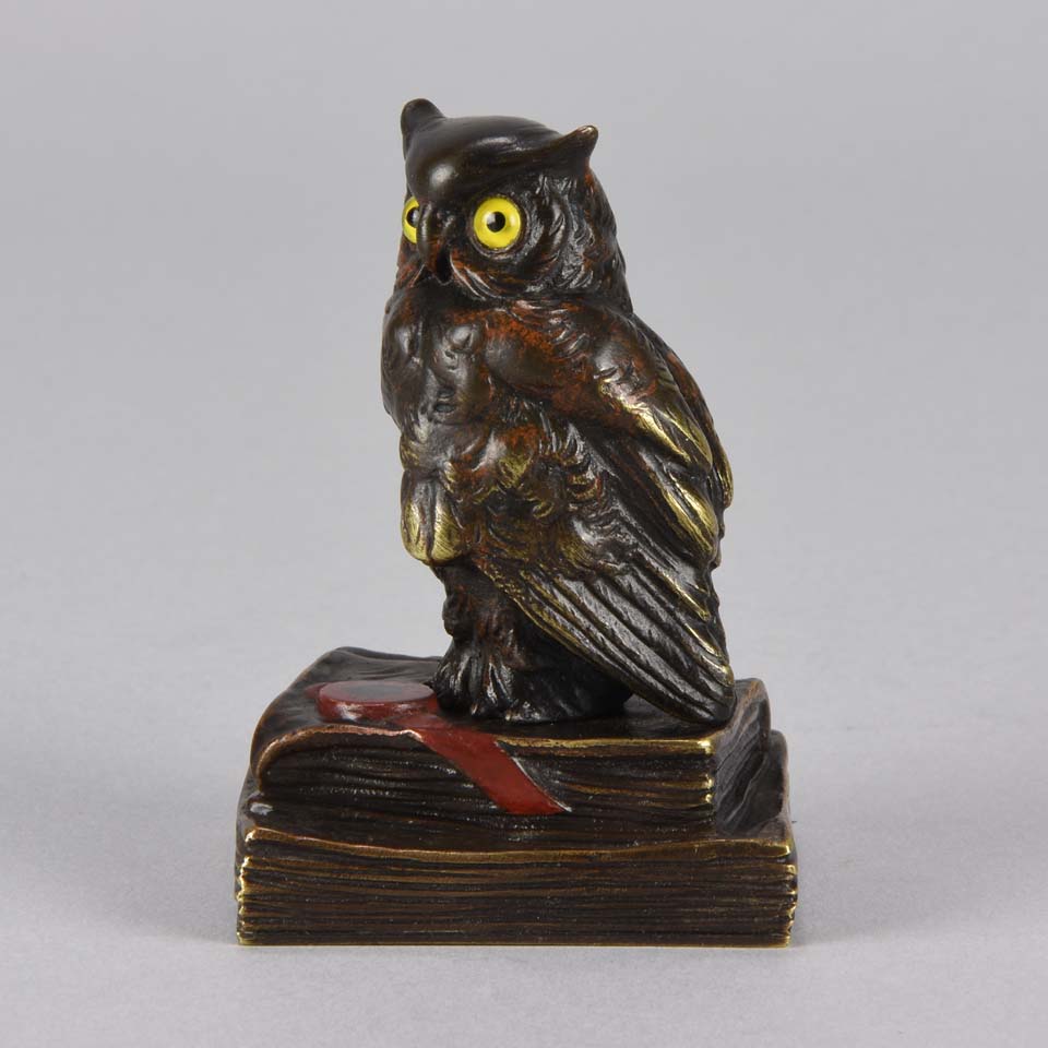 Vienna Bronze Owl 