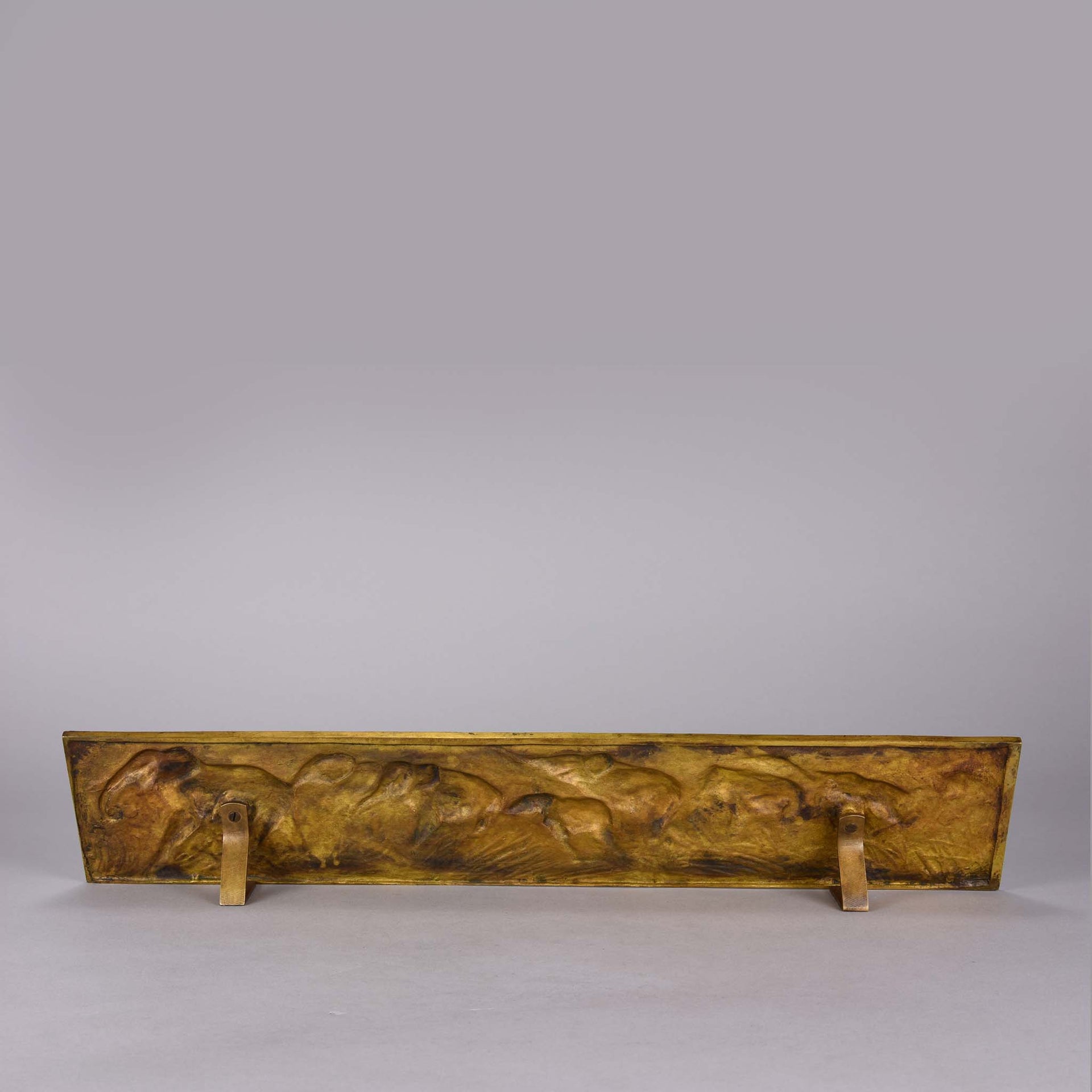 Elephants in Long Grass -  Charles Virion Bronze - Hickmet Fine Arts 