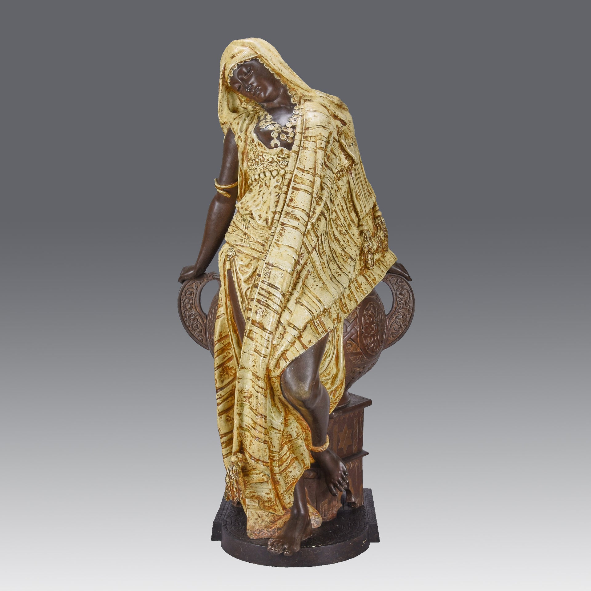 Antique Bronze Sculpture Romantic Beauty by Arthur Waagen – Hickmet Fine Arts