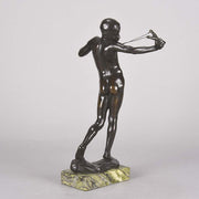 Sling Boy  - Art Nouveau Reid-Dick Bronze - Hickmet Fine Arts