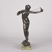 Sling Boy  - Art Nouveau Reid-Dick Bronze - Hickmet Fine Arts