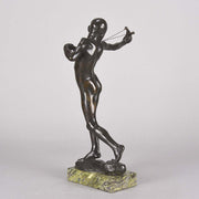 Sling Boy  - Art Nouveau Reid-Dick Bronze - Hickmet Fine Arts