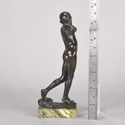 Sling Boy  - Art Nouveau Reid-Dick Bronze - Hickmet Fine Arts