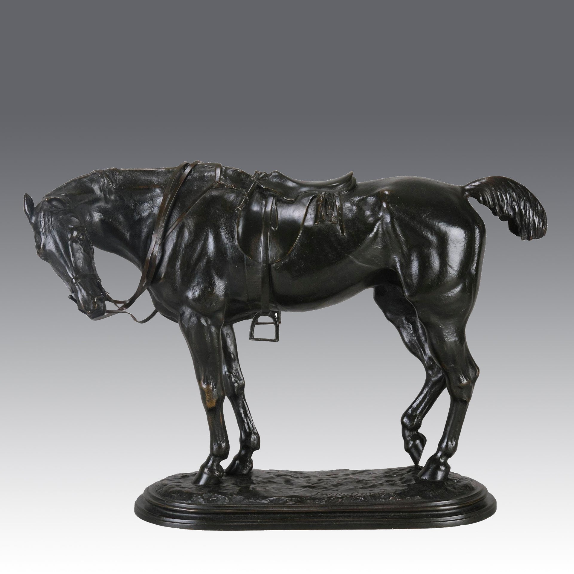 Willis Good Bronze - The Whip Animalier Bronze - Antique Bronze - Antique animal sculptures for sale - Hickmet Fine Arts