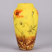 Daum Freres Vase - Art Nouveau Cameo Glass Vase 